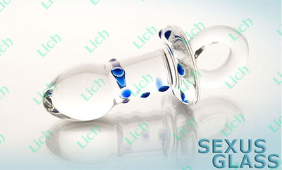 Стеклянная прозрачная втулка с кольцом