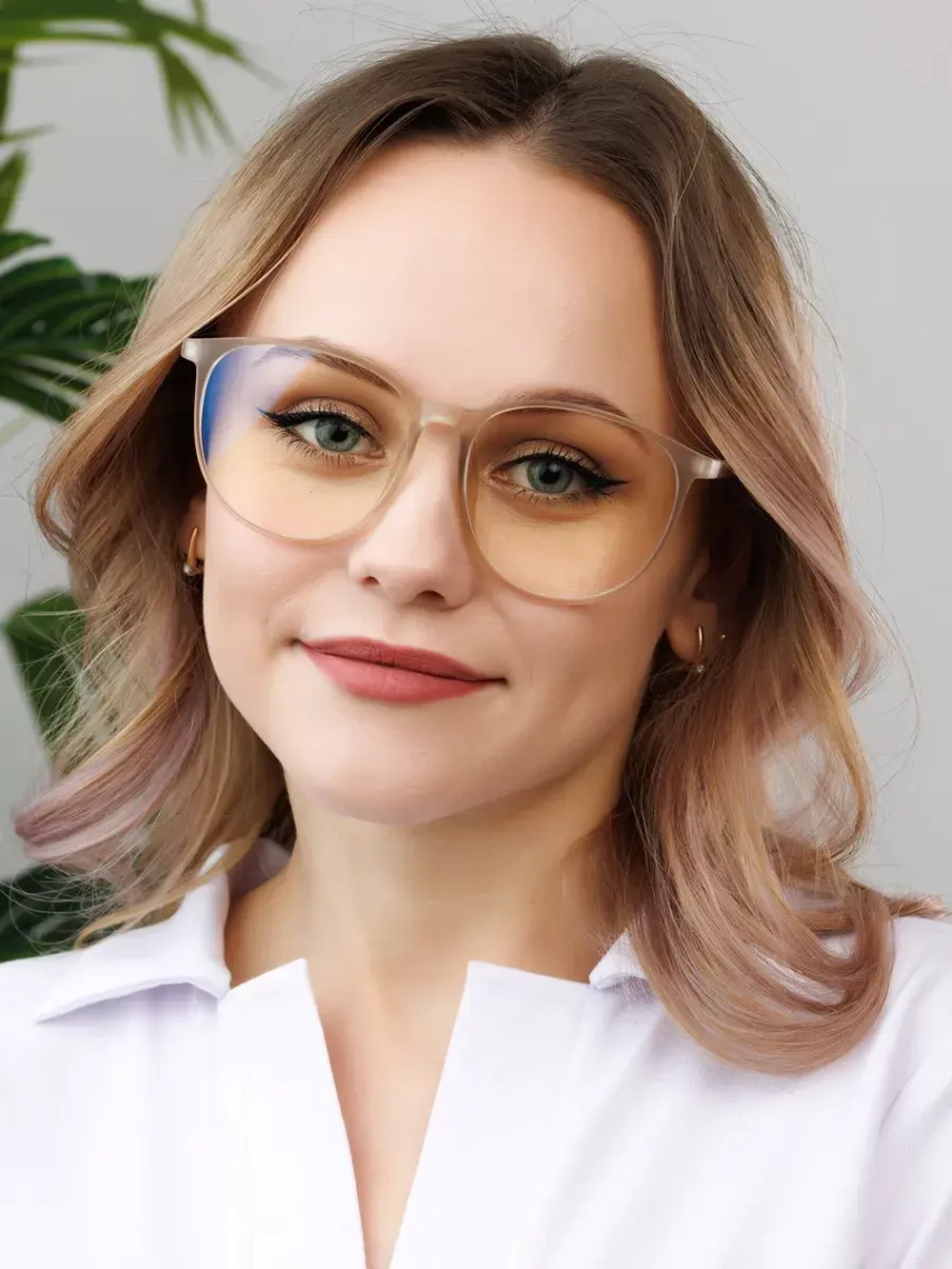 Очки для компьютера имиджевые защитные прозрачные нулевки