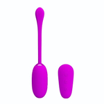 Лиловое виброяйцо с функцией электростимуляции Shock Fun (Цвет: лиловый)