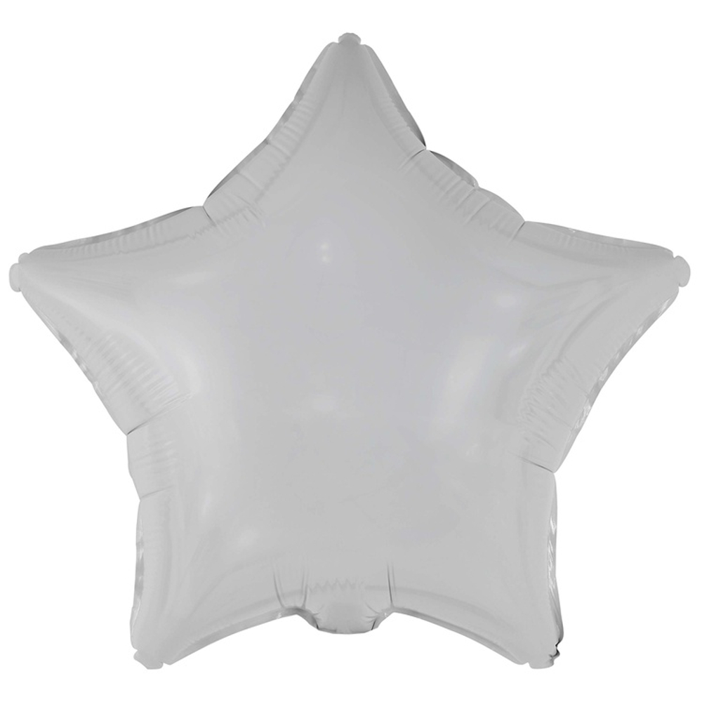 Шар фольгированный Звезда 46 см (Серебряный)
