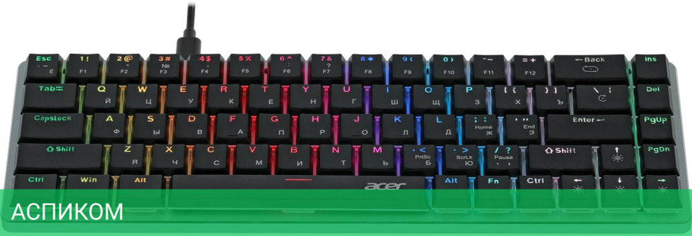 Клавиатура Acer OKW302 серебристый (ZL.KBDCC.01C)