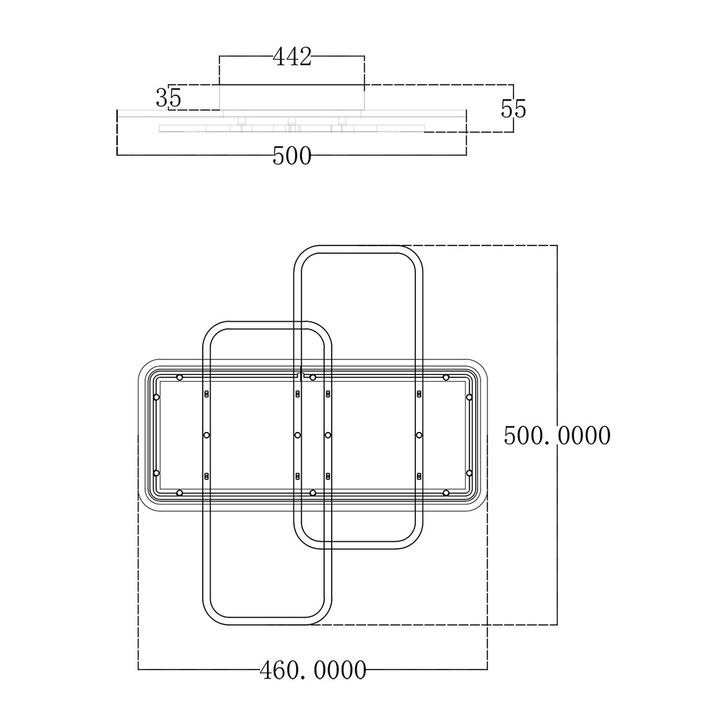 Потолочный светодионый светильник Escada Space 10215/S LED