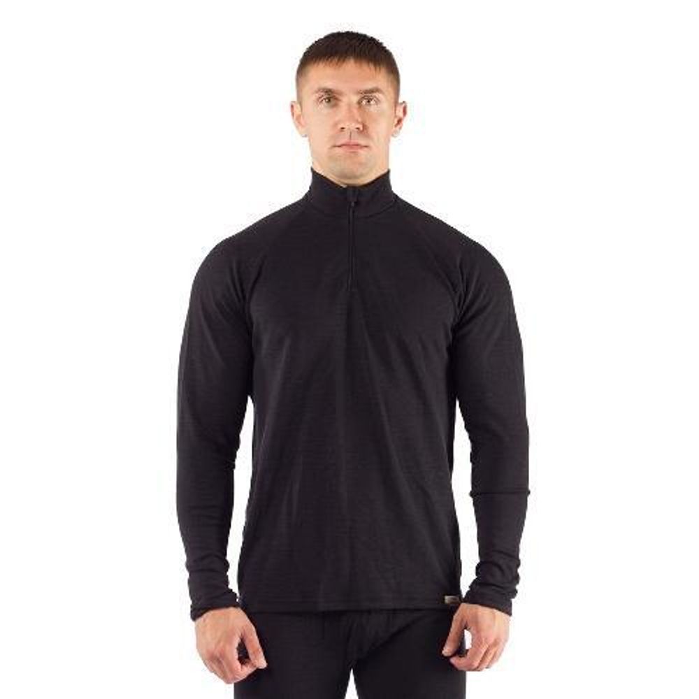 Футболка  мужская WIRY/ дл. рукав/ шерсть 260/ черный/ M  (WIRY9099M)