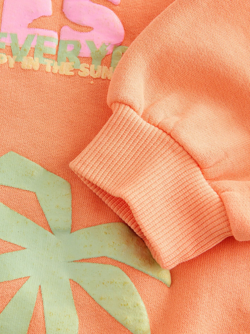 Толстовка и шорты-велосипедки в комплекте для девочки Next AD3-950, Оранжевый, Розовый