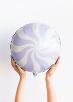 F Шар Круг Лиловая Конфета леденец 18" / 46 см Леденец Сиреневый Макарунс (БГ-15)