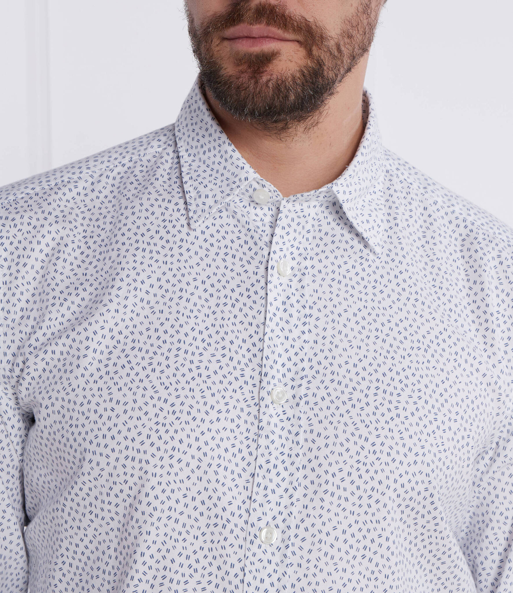 Рубашка S-LIAM-kent-C1-233 BOSS BLACK - белый(50510014)