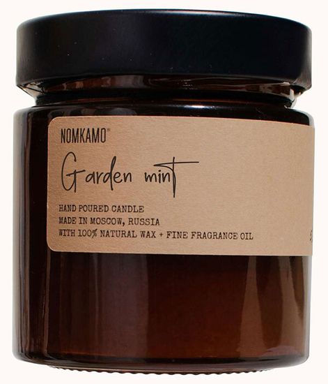 GARDEN MINT свеча в янтарной банке, Nomkamo
