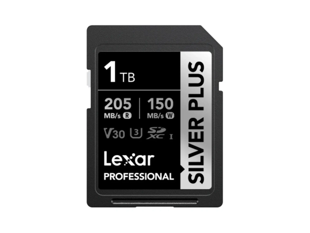 Карта памяти Lexar Professional Silver Plus 1066x SDXC 1TB UHS-I U3 V30, R/W 205/150 МБ/с