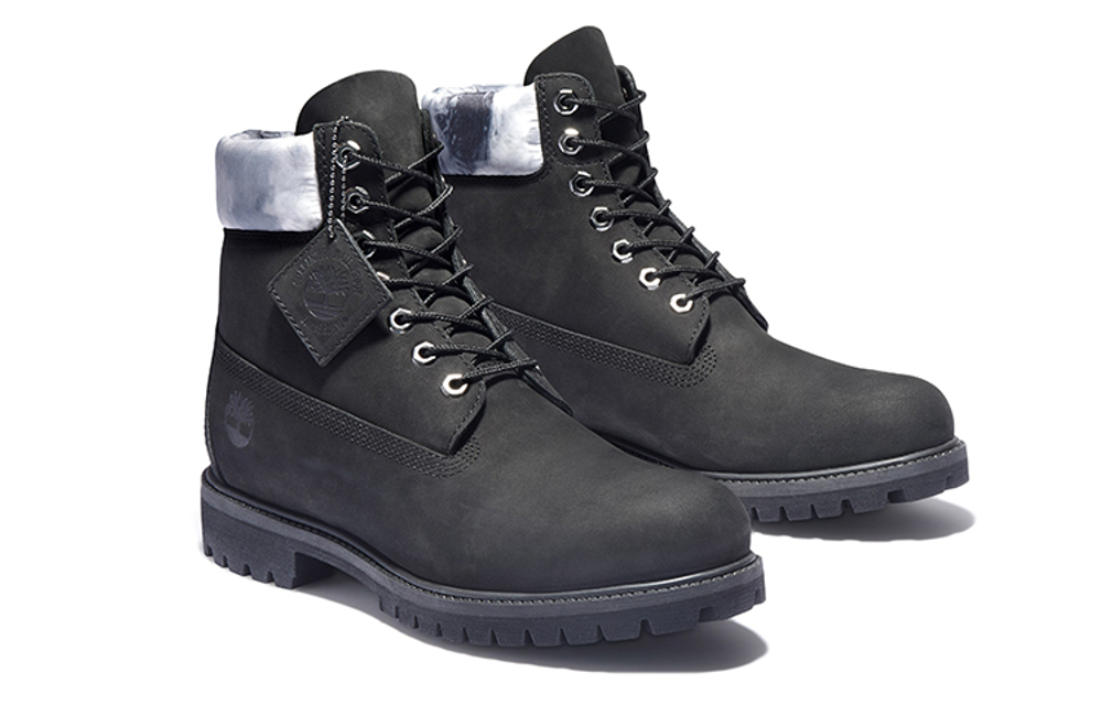 Timberland Premium 6-Inch Black Sliver Boots