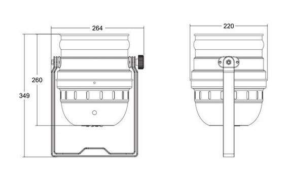 Involight LED PAR189 BK