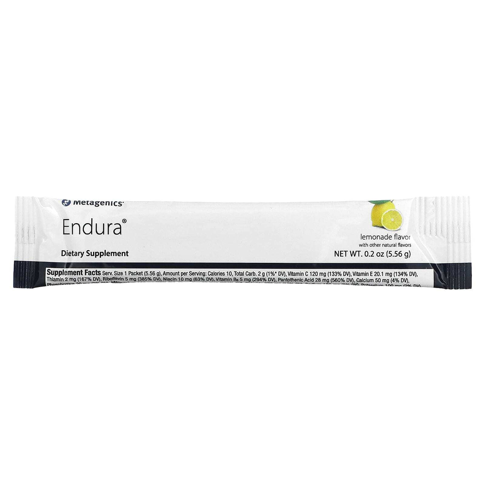 Metagenics, Endura, лимонад, 30 пакетиков по 5,56 г (0,2 унции)