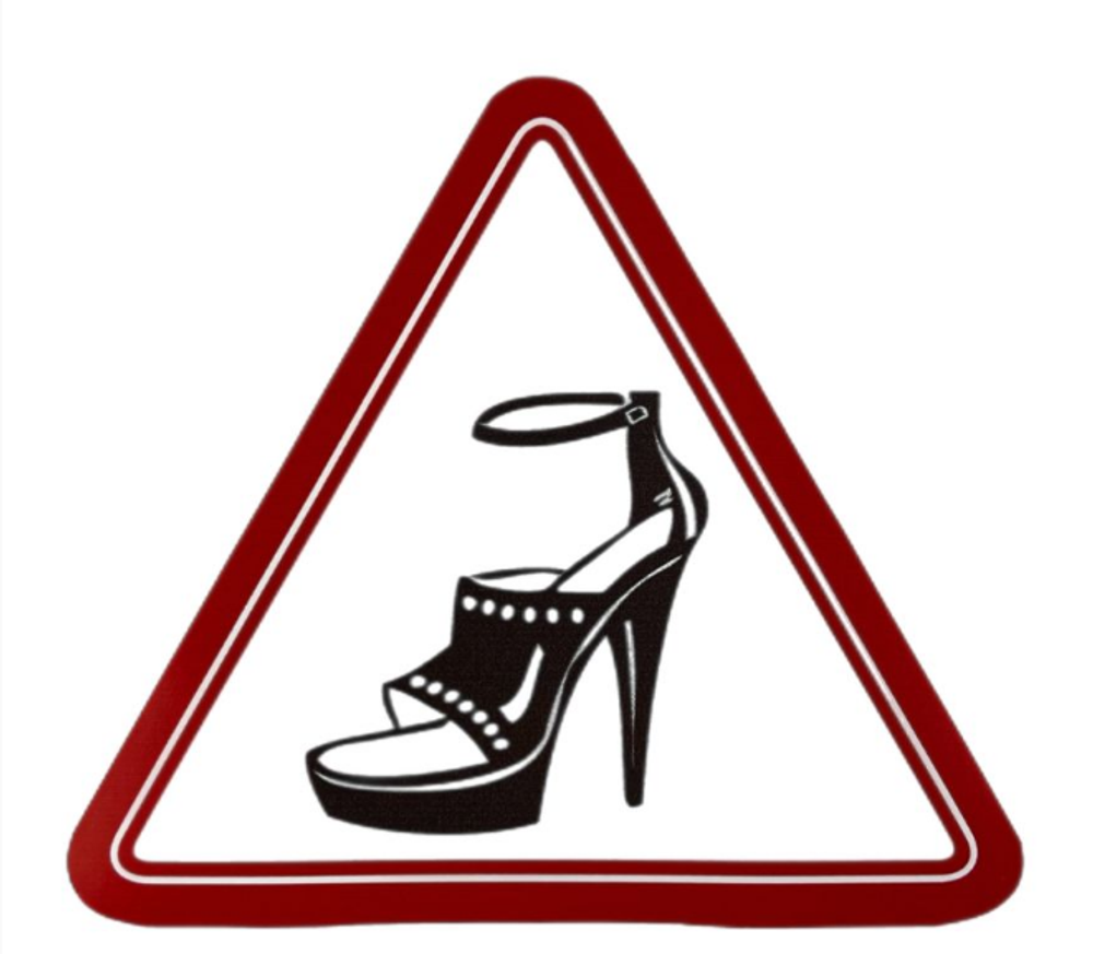 Наклейка Туфля 13*13 малая 00344/8507