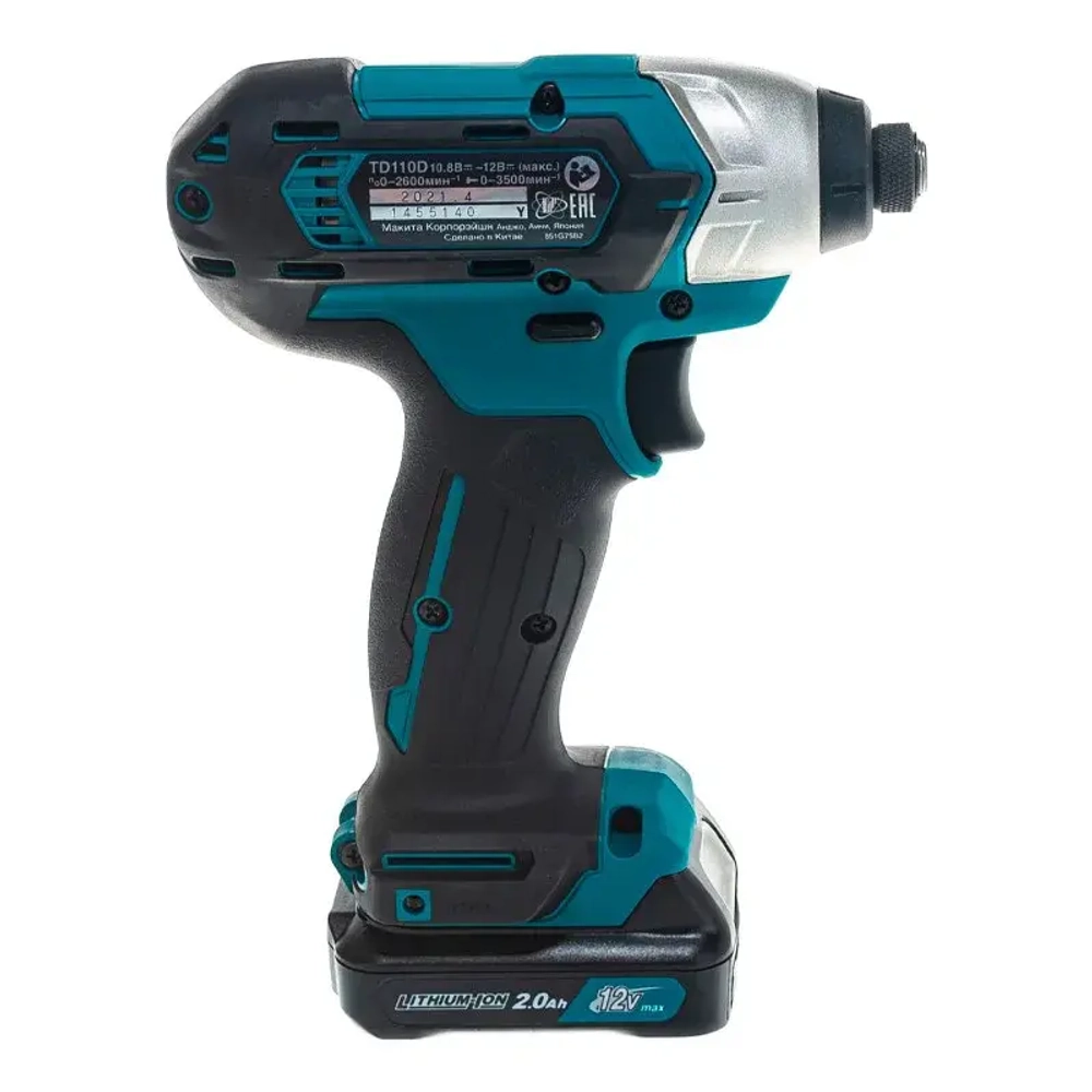 Makita TD110DWAE аккумуляторный ударный шуруповерт (2 x 2 Ач, ЗУ)