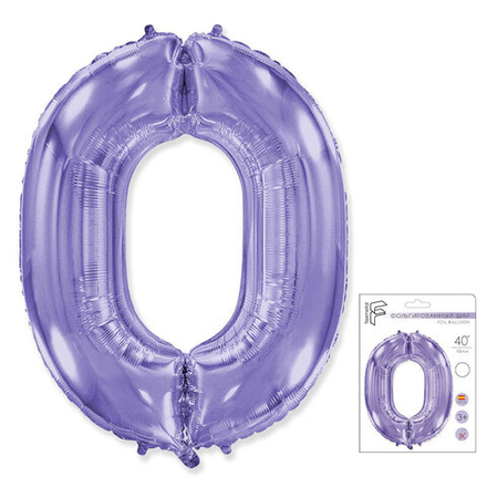 Цифра "0" сиреневый Fm в упаковке