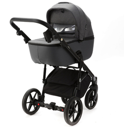 Детская коляска Adamex Nola 2 в 1 N-PS58 (Т.СЕР.+ Т.СЕР. КОЖА)