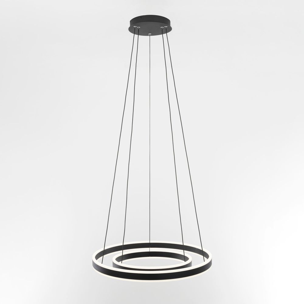 Citilux Дуэт CL719641 LED Люстра подвесная с пультом Чёрная