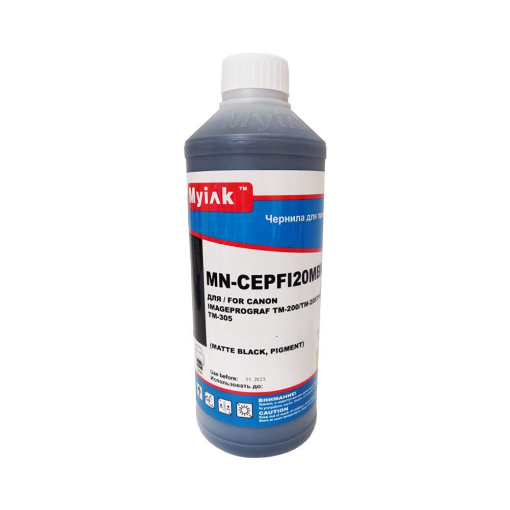 Чернила MyInk CEPFI20MBk для CANON (PFI-120MK/PFI-706MK) imagePROGRAF TM-300, iPF9400/8400 (1л, Pigment) matte black