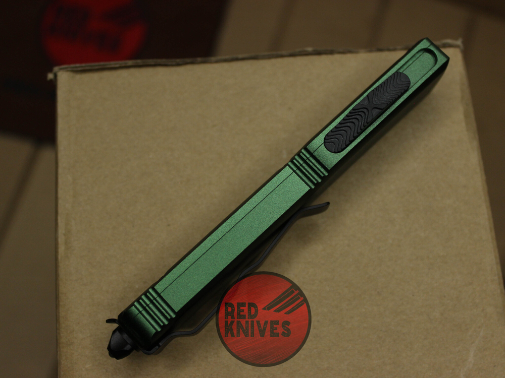 Нож Microtech Ultratech Tanto T/E A+++ - зеленая рукоять, клинок черный