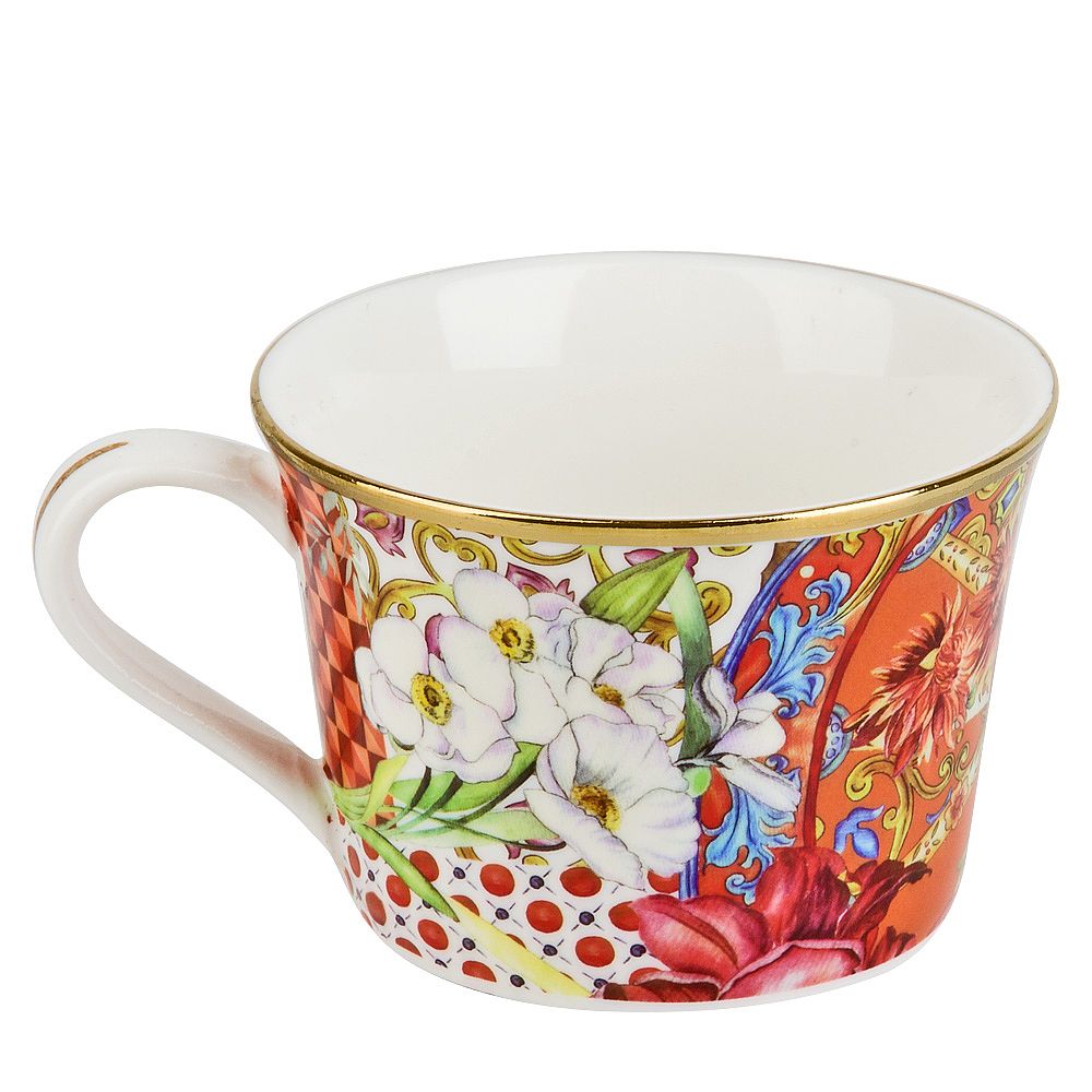 Набор чайный 12пр. "Secret Garden" (6 персон) v=200мл. (фарфор) (подарочная упаковка)