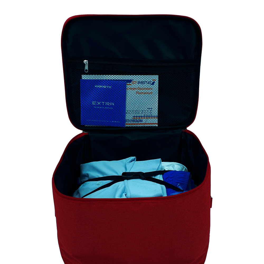 Сумка дорожная для ручной клади Pobedabags Комфорт burgundy 36 х 20 х 27