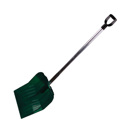 ЛОПАТА СНЕГ. ПОЛИКАРБОНАТ "ЭКОНОМ" 430 Х 420 ММ (1/3) С ЧЕРЕНКОМ, РУЧКОЙ "АЛЬТЕРНАТИВА" 203384