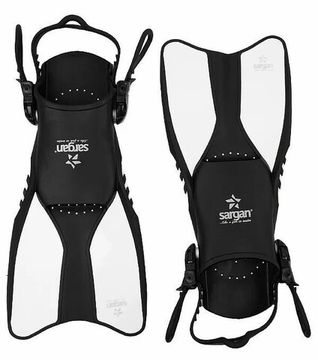 Ласты детские регулируемые Sargan Релакс белый