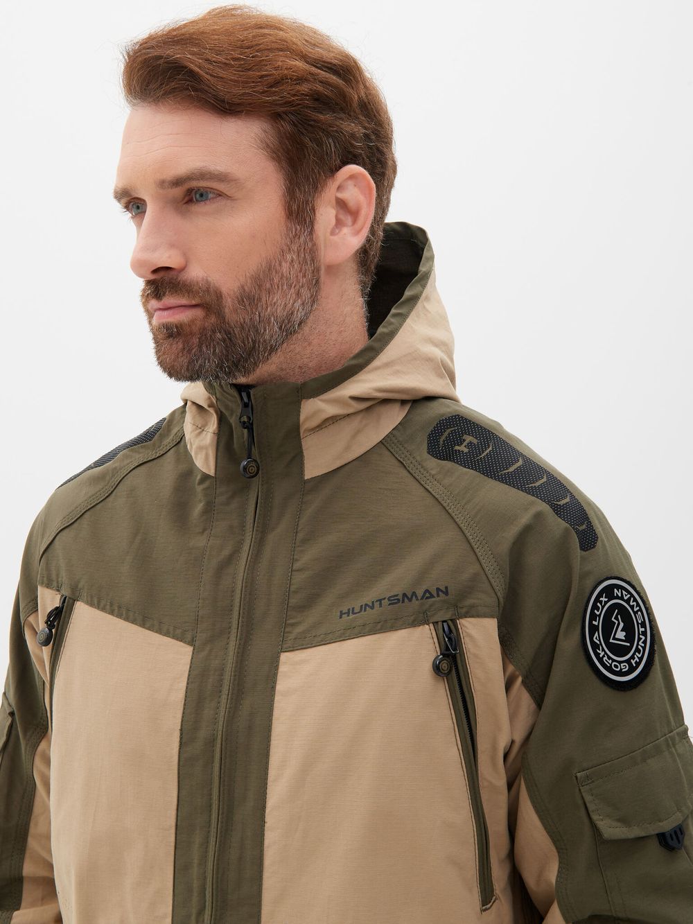 Костюм летний Горка-Люкс ткань Nylon Cotton Рип-Стоп цвет Хаки/Песок