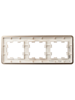 BRITE Рамка 3-местная РУ-3-1-Бр металл шампань RE AL IEK