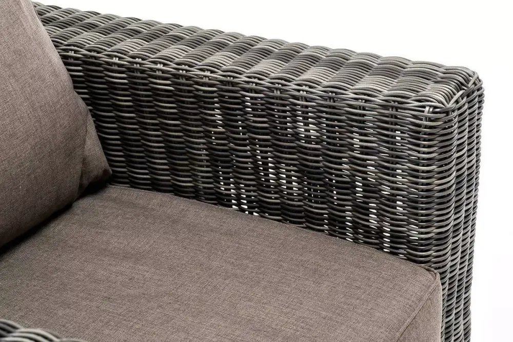 "Боно" лаунж-зона из искусственного ротанга, цвет графит