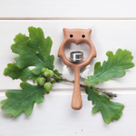 Деревянная погремушка с бубенцом Совушка Леснушки