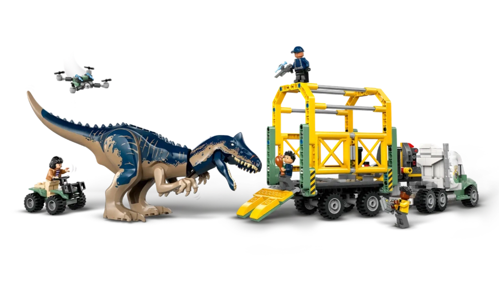 Конструктор LEGO Jurassic World 76966 Миссии динозавров: Транспортный грузовик Аллозавра