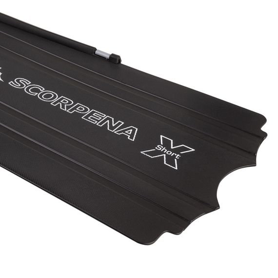 Ласты Scorpena F1 Short черные с черными калошами
