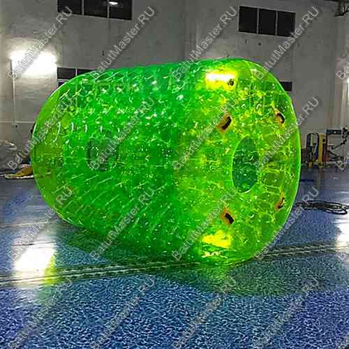 Аттракцион Водный роллер (Гидророллер) "Ярко-зелёный" ПВХ 2,6*2,2*2,2