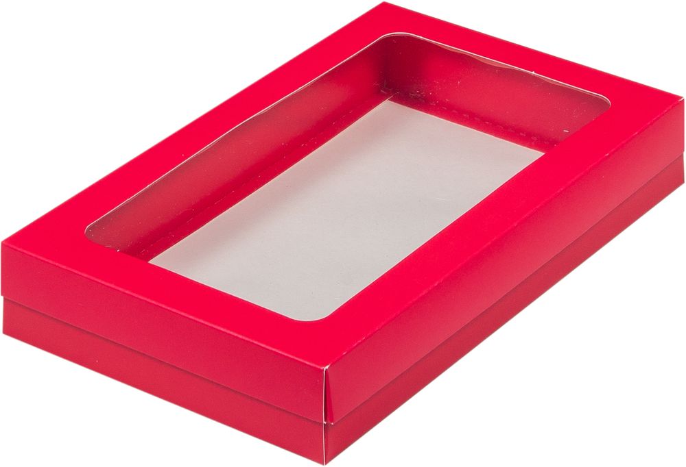 Коробка для клубники в шоколаде 250*150*40 мм (красная)
