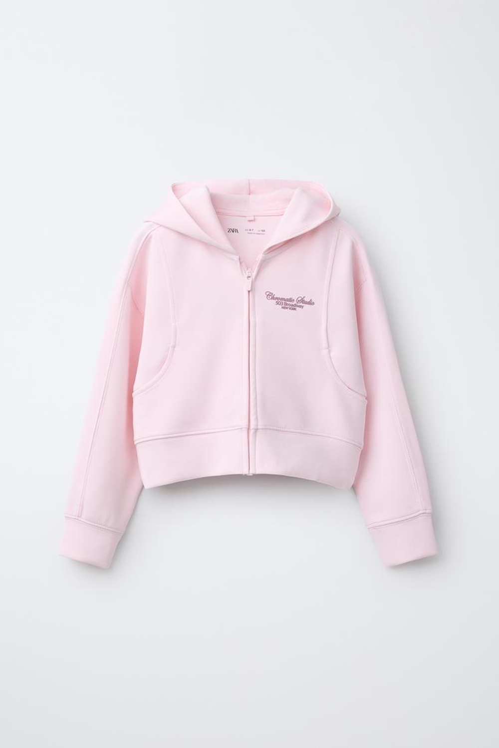 ZARA ХУДИ С МОДАЛОМ, ПАСТЕЛЬНО-РОЗОВЫЙ