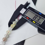 Микс бериллы, кварцы, пренит, амазонит, 8.3мм, цена за нить 19см