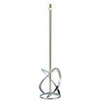 848957 Насадка для миксера, для тяжелых растворов 140 х 590 мм, хвостовик резьба М14, оцинкованная Сибртех