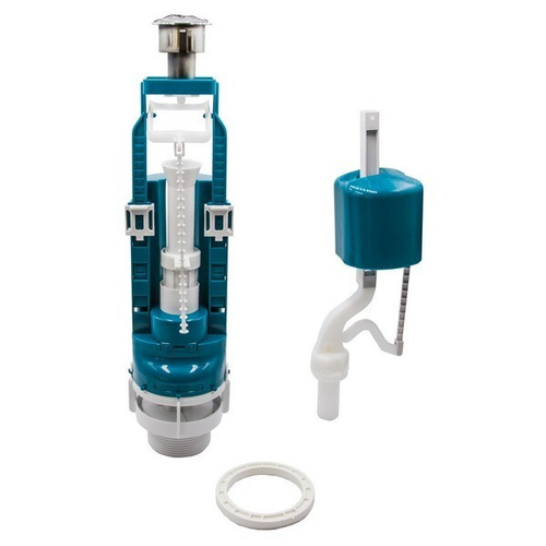 Арматура к смыв.бачку 2-х Кноп ИНКОЭР метал нижний подвод унив.колонкаD40(И-СБ2-НпрНРФ-АА-В) 5-3-3-4