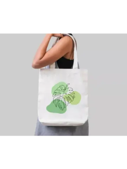 Термотрансфер "Монстера лист", наклейка на одежду, 22х20