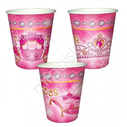 СТАКАНЫ МОЯ ПРИНЦЕССА НАБОР 6 ШТ