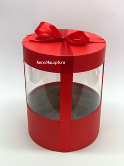 Коробка аквариум 16 см Цвет : Красный .
