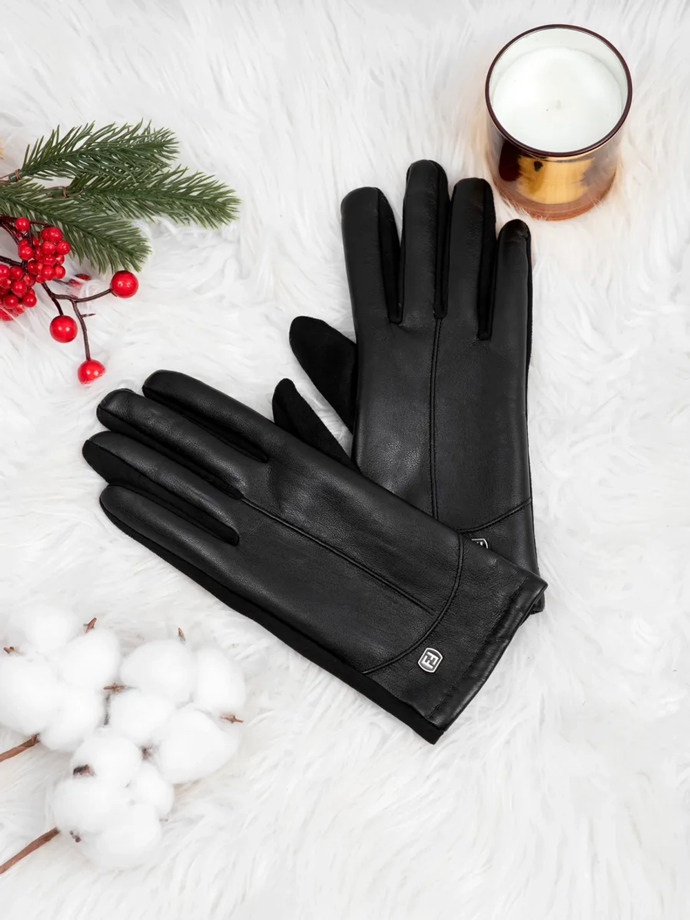 перчатки кожаные зимние теплые с подкладкой
