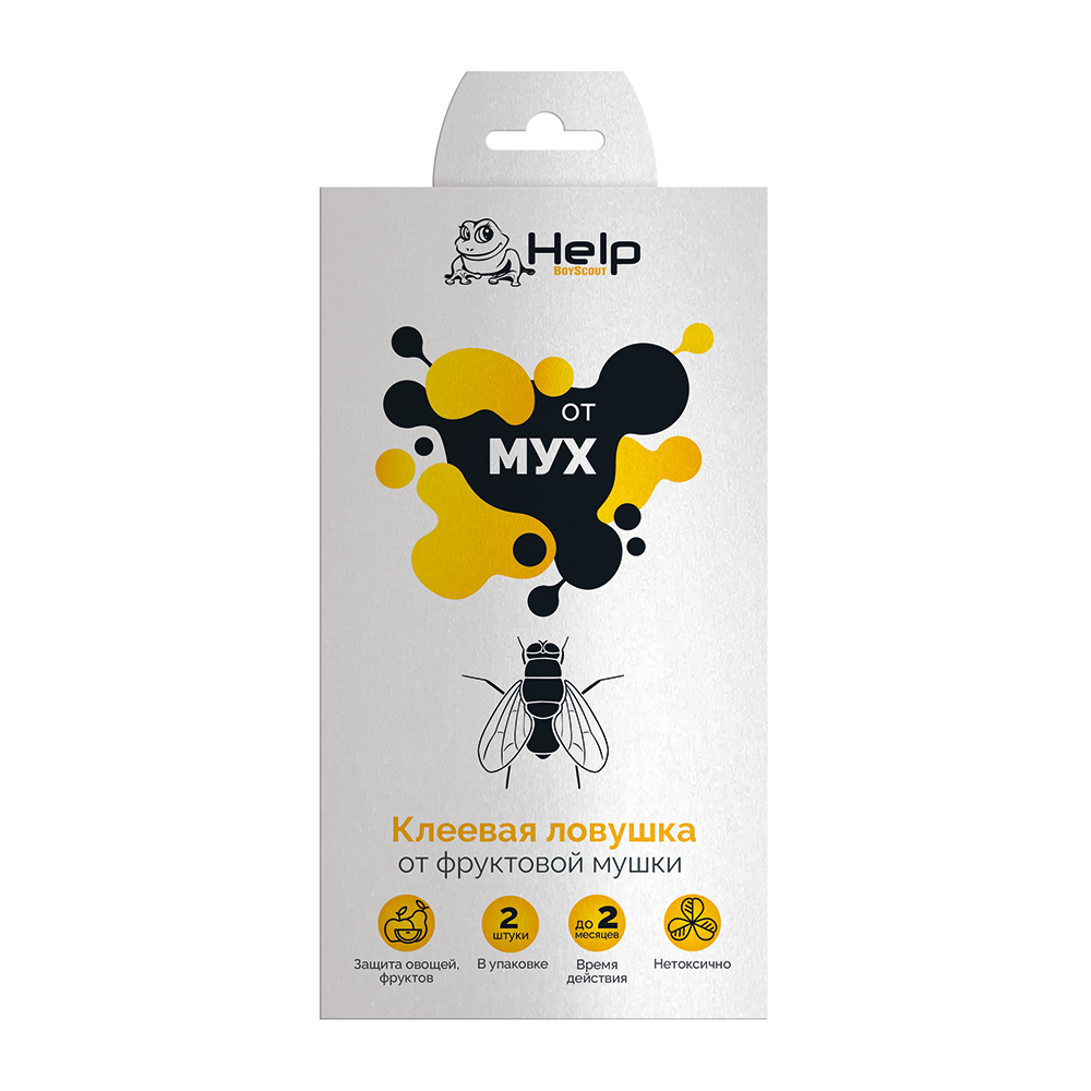 КЛЕЕВАЯ ЛОВУШКА HELP  Д/ФРУКТОВОЙ МУШКИ 2 ШТ 80243