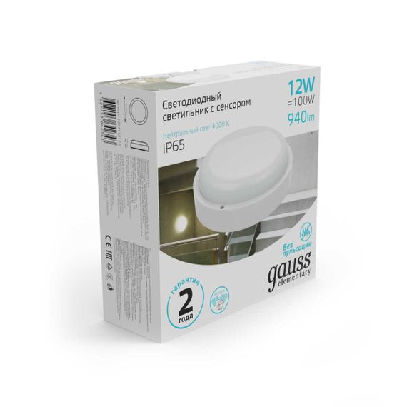 Потолочный светодиодный светильник Gauss Сауна 126411212