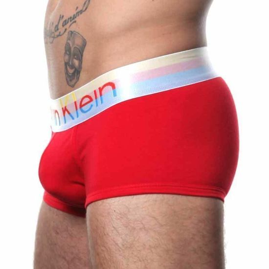 Мужские трусы боксеры Calvin Klein Steel Multicolor Red
