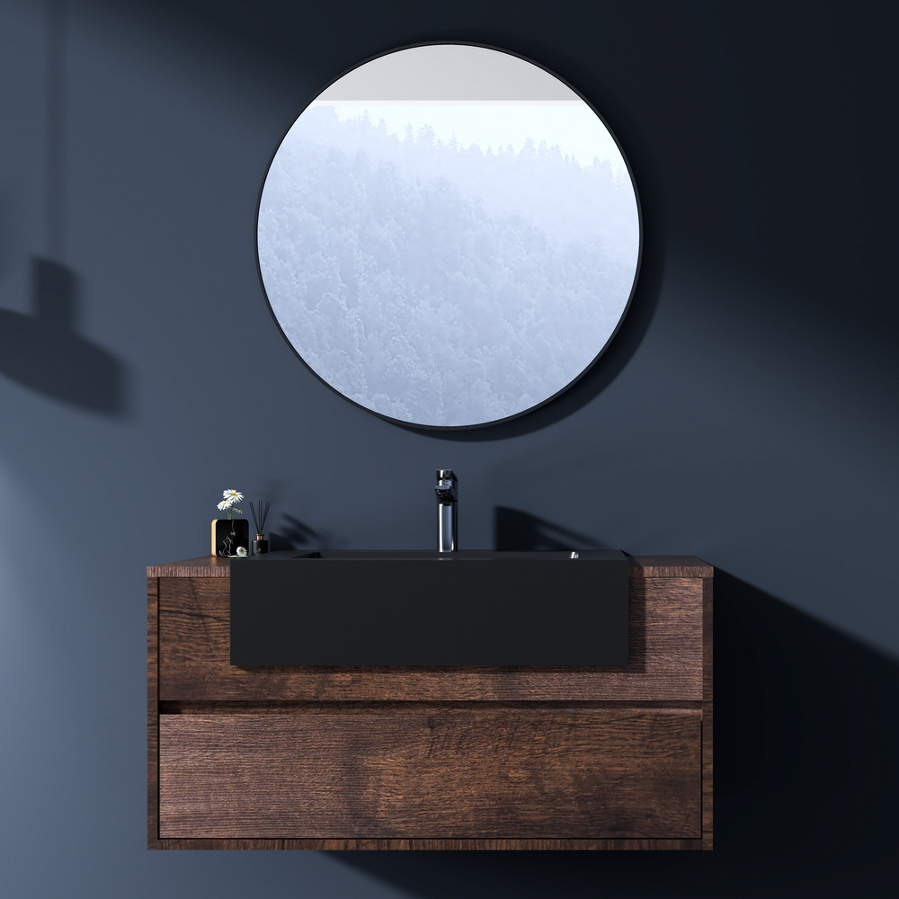 Тумба с раковиной Black&White U903.1000-2