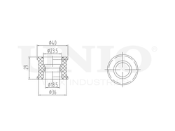 Втулка переднего стабилизатора UNIO RMP-10030