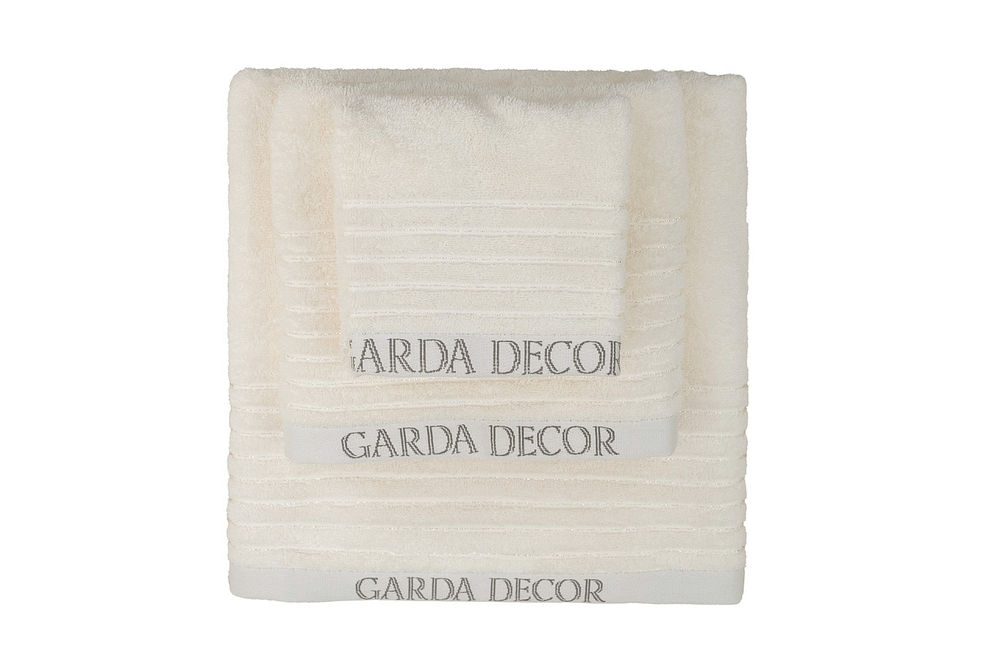 Полотенце 70x140 Garda Decor Стелла кремовое