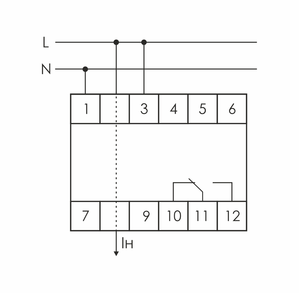 Реле контроля тока EPP-619-01 16А 230В AC (диапазон контролируемых токов 0,6-5А)