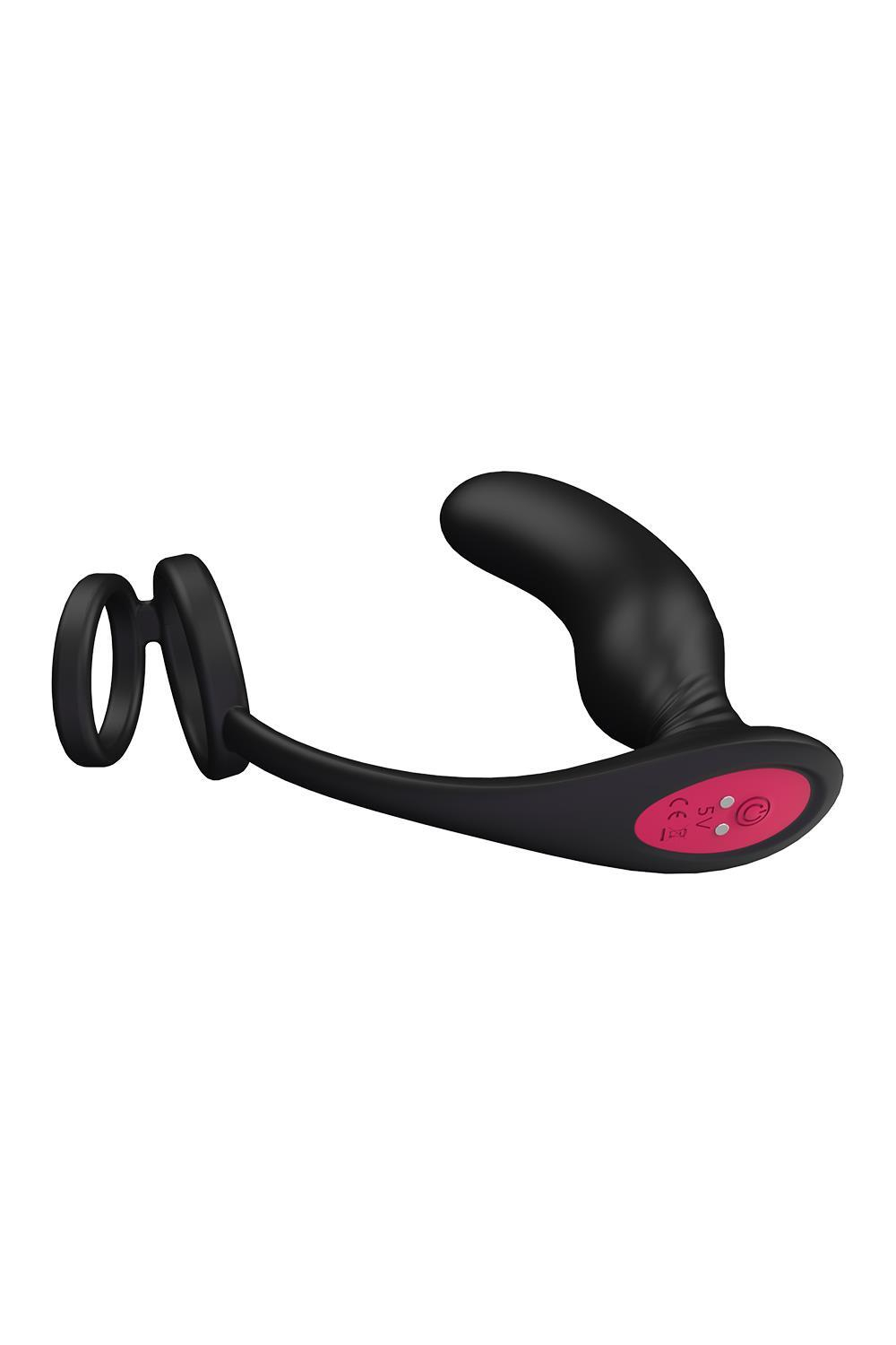 Черный массажер простаты REMOTE P-PLEASER